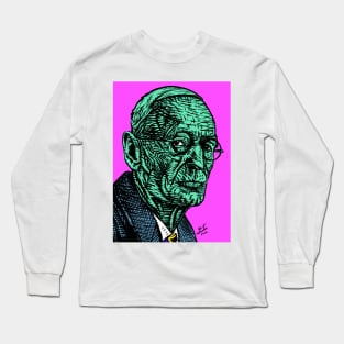 HERMANN HESSE ink and acrylic portrait .1 Long Sleeve T-Shirt